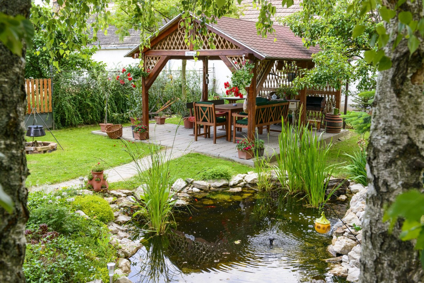 Garden water features